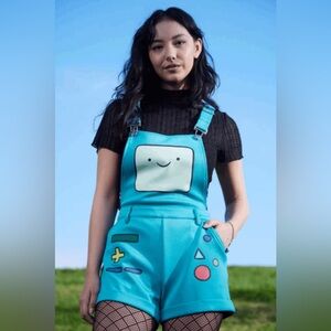 Cartoon Network Adventure Time BMO Shortalls Small Medium Hot Topic Teen Fan